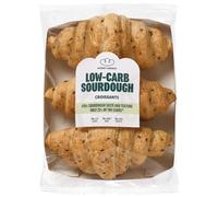 Robert Andrew Low Carb Sourdough Croissants - 8.1g Carbs, 15.1g Protein, Low Sugar Keto Diet, High Protein Low Calorie Ketogenic Snack, Diabetic Food - 3 x 90g