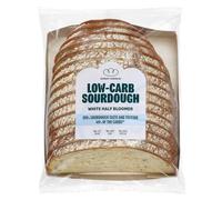 ROBERT ANDREW Low-Carb Sourdough White Bread, 5.7g Carbs, 7g Protein 82 Kcal, Sliced Half Bloomer, Freshly Baked Bread, Freezer Friendly, 350g