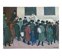 Robert Bevan Under The Hammer Art Print Canvas Premium Wall Decor Poster Mural