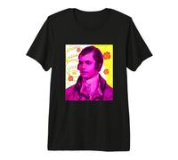 Robert Burns a Red Rose Poem Portrait Premium T-Shirt