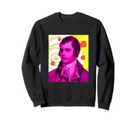 Robert Burns a Red Rose Poem Portrait Sweatshirt