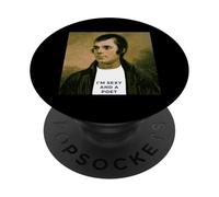 Robert Burns Funny Portrait PopSockets Adhesive PopGrip
