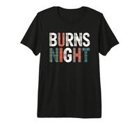 Robert Burns Night Scottish Stylish Tartan Typography Premium T-Shirt