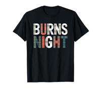 Robert Burns Night Scottish Stylish Tartan Typography T-Shirt