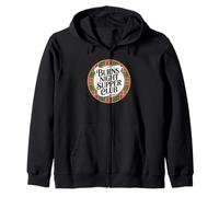 ROBERT BURNS NIGHT SUPPER CLUB with TARTAN Zip Hoodie