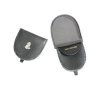 Robert Burns 'Rabbie' Black Leather Coin Purse - Compact Wallet with 2 Compartments 507