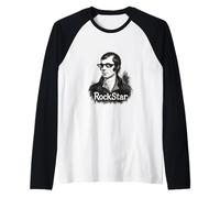 Robert Burns "RockStar" Poet Design Raglan Baseball Tee