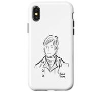 Robert Burns Scotland's National Poet Sketch Portrait Case for iPhone X/XS