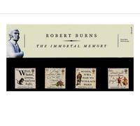 ROBERT BURNS The IMMORTAL MEMORY Royal Mail British Collector Stamps in Presentation Pack - 1996 *** MNH ** No. of Stamps: 4 *** Guaranteed Brand New, Well-Packaged, Gift-Wrapped Free