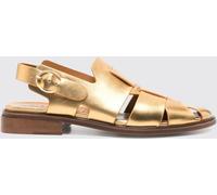 ROBERT CLERGERIE Flat Sandal Woman color Gold - Size: 41 - female