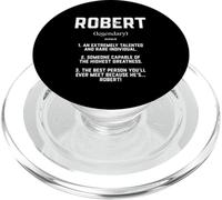 Robert Definition Funny Talented Great Bob Cosplay Roberts PopSockets PopGrip for MagSafe