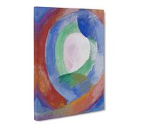 Robert Delaunay Forms Canvas Print | Gallery Wrapped 30mm Frame Wall Art | 20x14 inches | Ready to Hang | Modern Picture | Living Room Bedroom Lounge Office