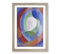 Robert Delaunay Forms Framed Print | A2 Oak Framed Wall Art | Ready to Hang | Modern Nature Picture | Living Room Bedroom Lounge Office