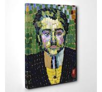 Robert Delaunay Jean Metzinger Canvas Print | Gallery Wrapped 30mm Frame Wall Art | 30x20 inches | Ready to Hang | Modern Picture | Living Room Bedroom Lounge Office
