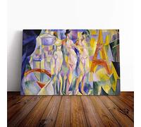 Robert Delaunay La Ville de Paris Canvas Print | Gallery Wrapped 30mm Frame Wall Art | 20x14 inches | Ready to Hang | Modern Picture | Living Room Bedroom Lounge Office