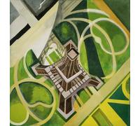 Robert Delaunay Poster and Prints Abstract Wall Art Color Picture《Eiffel Tower》Robert Delaunay Canvas Painting For Parlor Decor 60x60cm Unframed