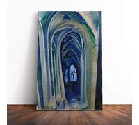Robert Delaunay Saint Severin Canvas Print | Gallery Wrapped 30mm Frame Wall Art | 24x16 inches | Ready to Hang | Modern Religious Picture | Living Room Bedroom Lounge Office