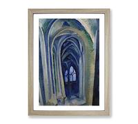 Robert Delaunay Saint Severin Classic Painting Framed Print | A4 Oak Framed Wall Art | Ready to Hang | Classic Historical Picture | Living Room Bedroom Lounge Office
