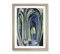 Robert Delaunay Saint Severin No.2 Classic Painting Framed Print | A3 Oak Framed Wall Art | Ready to Hang | Classic Historical Picture | Living Room Bedroom Lounge Office