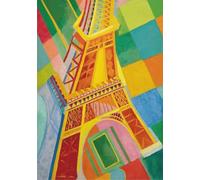 Robert Delaunay Scenery Poster Color Prints Abstract Wall Art Picture《Eiffel Tower》Robert Delaunay Canvas Painting For Parlor Decor 60x90cm Unframed