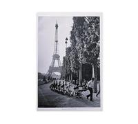 Robert Doisneau Cavalry on The Champ De Mars Canvas Poster Bedroom Decor Landscape Office Room Decor Gift 20x30inch(50x75cm)