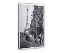 Robert Doisneau Cavalry on The Champ De Mars Canvas Poster Wall Art Decor Print Picture Paintings for Living Room Bedroom Decoration 08x12inch(20x30cm)