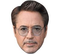 Robert Downey Jr (Stubble) Celebrity Mask, Flat Card Face, Fancy Dress Mask