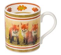 Robert E Fuller Hand Decorated Fine Bone China Mugs Inspired by British Wildlife | Animal Mugs Dishwasher & Microwave Safe - 400 ml (Mug | Fox)