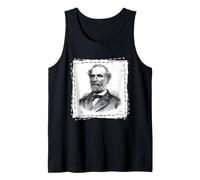 Robert E Lee Civil War Confederate General Portrait Art Tank Top