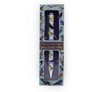 Robert Frederick Birds Design Ballpoint Pen in Gift Box - Black Ink Twist Nib Pen - Beautiful Wildlife Bird Pattern Stationery Gift