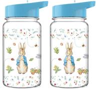 Robert Frederick Children’s Water Bottle Beatrix Potter Design - 500ml and BPA Free - Perfect for Young Children (Pack of 2)