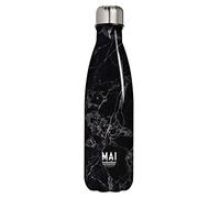Robert Frederick Hydration Bottle, Stainless Steel, Marble Black, M