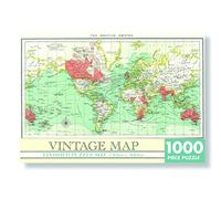 Robert Frederick Jigsaw 1000 Piece Rectangular-Vintage MAP, Assorted, 30 x 10 x 4 cm