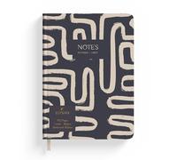 Robert Frederick Journal Notebook - Monochrome Squiggle B5 Design