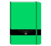 Robert Frederick Large Pu Journal with Black & Gold Foil Bellyband-Jade Green, Paper, Assorted, 8 x 19 x 24 cm