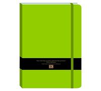 Robert Frederick Large PU Journal with Black & Gold Foil Bellyband - Lime Green, Assorted
