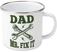 Robert Frederick Mr Fix It Enamel Mug - Gift for Dads
