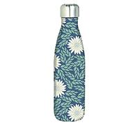 Robert Frederick Navy Daisy Hydration Bottle, Stainless Steel, 500 milliliters