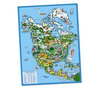 Robert Frederick North America Map In A Tube Jigsaw Puzzle 500 Pieces