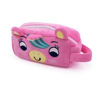 Robert Frederick Plush Magical Creatures Pencil Case with Fidget Poppers - Soft Zippered Kids’ Pencil Pouch with Sensory Popper Panel