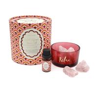 Robert Frederick Rose Quartz Crystal Diffuser with Orange Blossom and Amber Fragrance Oil