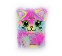 Robert Frederick Scruffy Cat Plush Notebook | Soft A5 Lined Journal for Kids with Cuddly Cover | Fun Stationery Gift