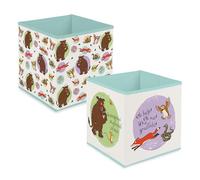 Robert Frederick The Gruffalo Fabric Storage Cubes | Pack of 2 Foldable Collapsible Storage Boxes | Durable Kids Room Organiser for Toy, Book & Clothes Storage | Official Licensed Product