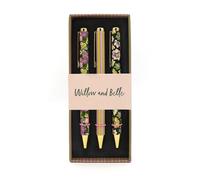 Robert Frederick Willow and Belle Mixed Design Ballpoint Pens in Gift Box - Set of 3 Pens