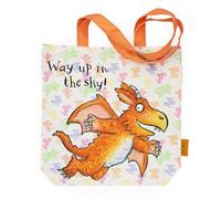 Robert Frederick Zog Tote Bag | Official Licensed Cotton Bag with “Way Up in the Sky” Design | Durable Reusable Shopper for Books, Groceries & Everyday Use | Gift for Zog Fans