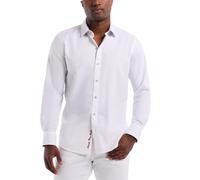 Robert Graham Men’s Windsor Long-Sleeve Shirt, Button-Up Shirt for Men, White, XL
