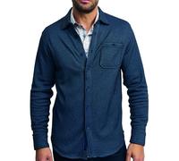 Robert Graham Men's Button Down Shirt, Navy, Large