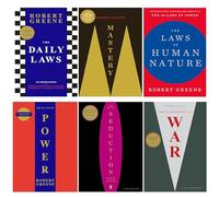 Robert Greene 6 Books Collection Set (Mastery, The Laws of Human Nature, The Daily Laws & 3 More)