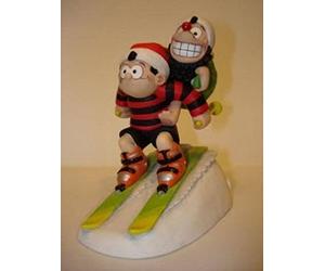 Robert Harrop Beano Dandy Collection : BDCS02 - Dennis & Gnasher "Santa's Express" 2002 Christmas Piece Limited Edition