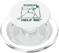 Robert Help Me Marcus The Worm Meme Funny Design PopSockets PopGrip for MagSafe